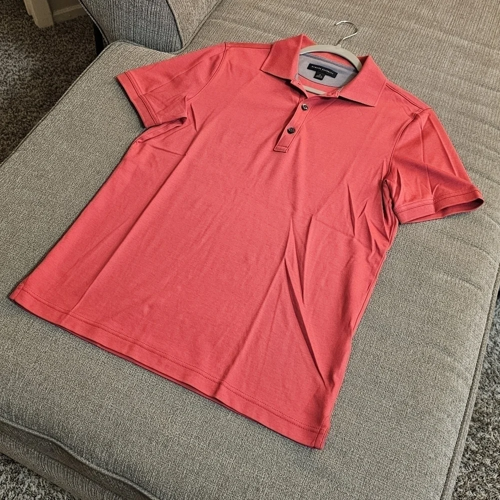 Banana Republic Tea Rose Dark Pink Casual Dress Polo Shirt Size Small
